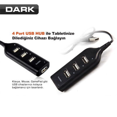 DARK Connect Master U24, 4 Port USB Hub (DK-AC-USB24)