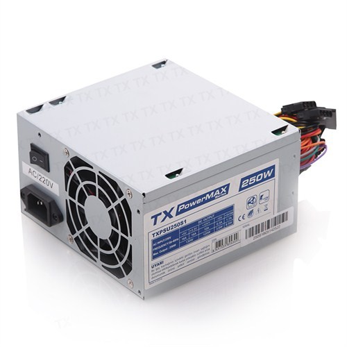 TX PowerMAX 250W 2xSATA, 2xIDE Bilgisayar Güç Kaynağı