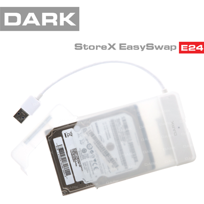 Dark Storex E24 2.5" USB 3.0 Çıkarılabilir Başlıklı Şeffaf SATA Disk Kutusu - DK-AC-DSE24U3