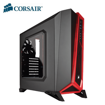 CORSAIR Carbide SPEC-Alpha KC-CC-9011085-WW Siyah/Kırmızı Pencereli Gaming MidTower (PSU Yok)