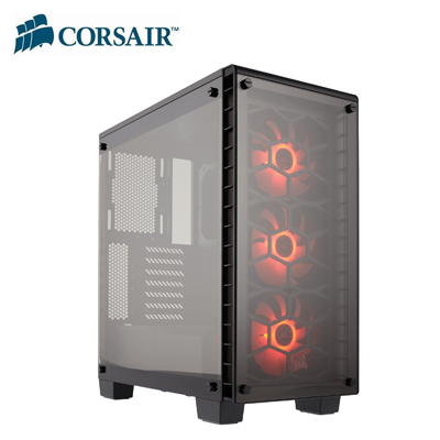 CORSAIR Crystal 460X RGB Compact CC-9011101-WW- Power Yok Siyah Kasa