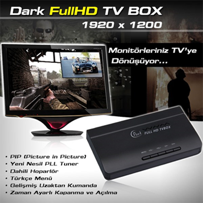 DARK Full HD TV BOX 1920x1200 Harici TV Kutusu  AC-TVBOX1920
