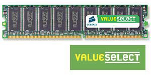 CORSAIR Value Select (VS1GB400C3), 1GB DDR-400MHz PC3200