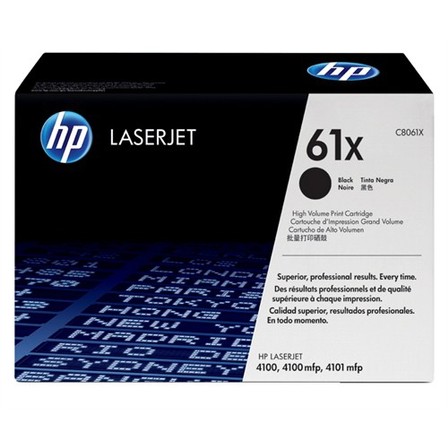 HP 61X Yüksek Kapasiteli Orijinal Siyah LaserJet Toner (C8061X) 10.000 Sayfa 