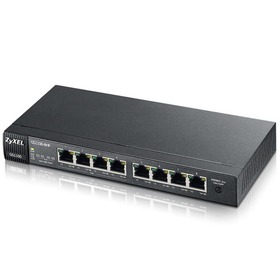 ZYXEL GS1100-8HP, 8 Port, 10/1000 GbE, + 4xPoE Unmanagement Switch 