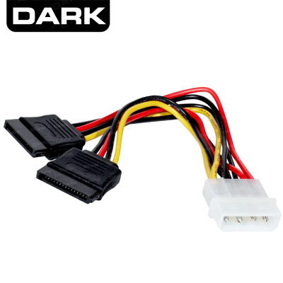 DARK (DK-CB-P102) P102 4Pin Molex - 2x15Pin SATA Dönüştürücü Kablo