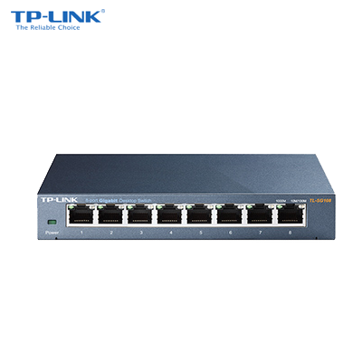 TP-LINK TL-SG108, 8 Port, 10/100/1000M, Çelik Kasa, Desktop Gigabit Switch / Omada Runrate
