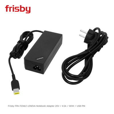 FRISBY FPA-7234LE LENOVO 20V 4,5A (USB PİN) Notebook Adaptörü