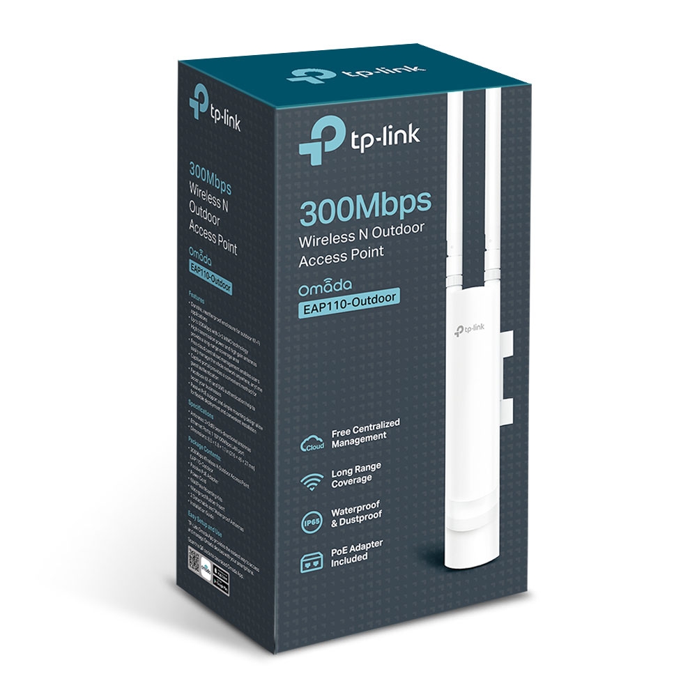 TP-LINK EAP110-Outdoor, 300Mbps Wireless N Access Point / Omada Runrate