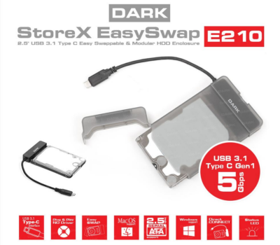 Dark Storex E210 2.5" USB 3.1(Gen1) Type-C Disk kutusu (DK-AC-DSE210)