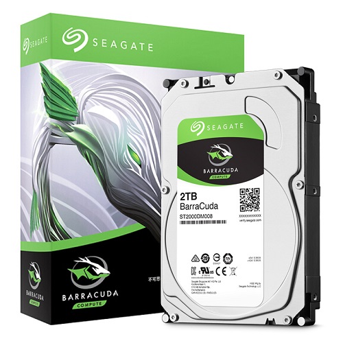 SEAGATE 3.5" 2TB Barracuda ST2000DM008 SATA-3.0 7200RPM 256MB Harddisk