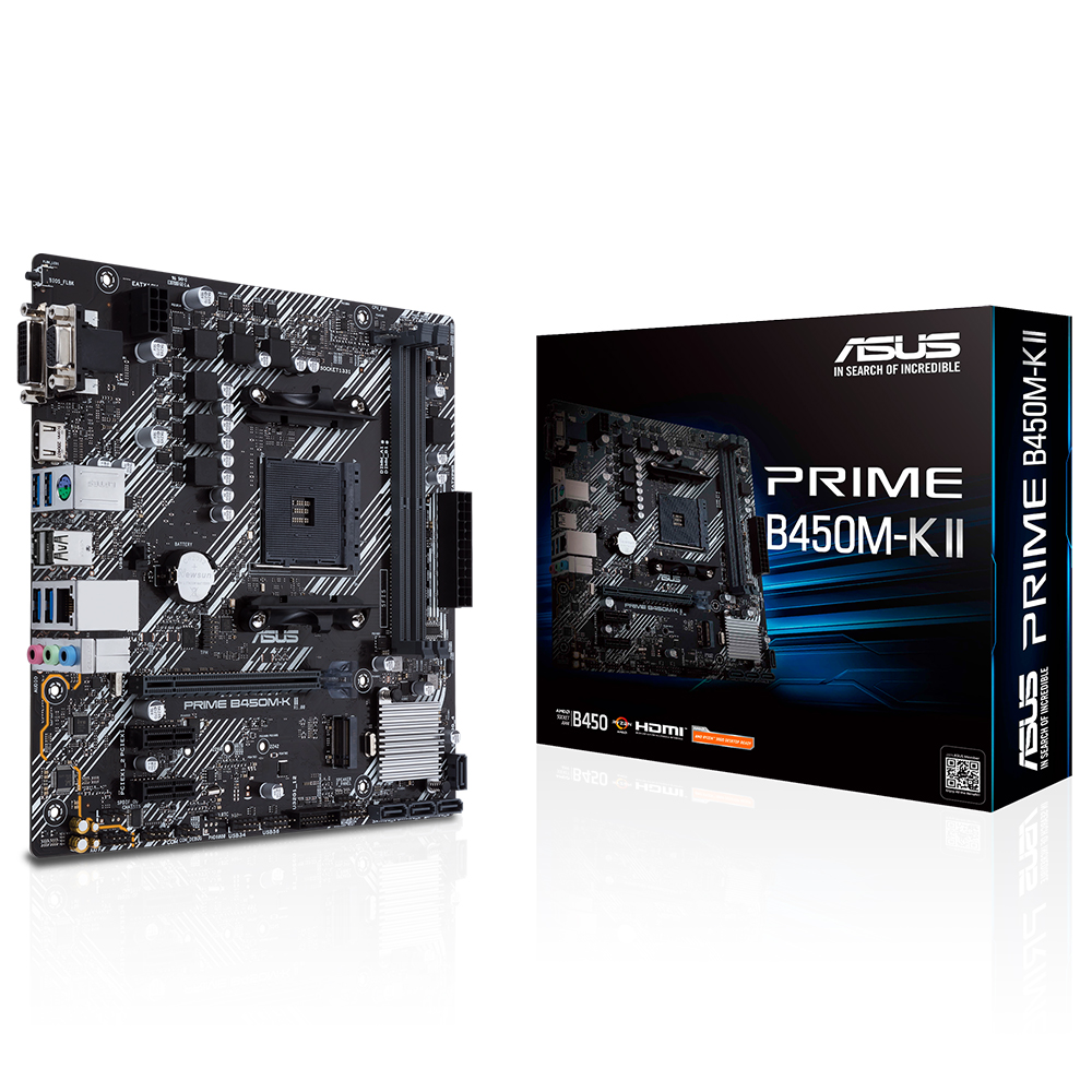 ASUS PRIME B450M-K II AMD AM4 DDR4 Micro ATX Anakart