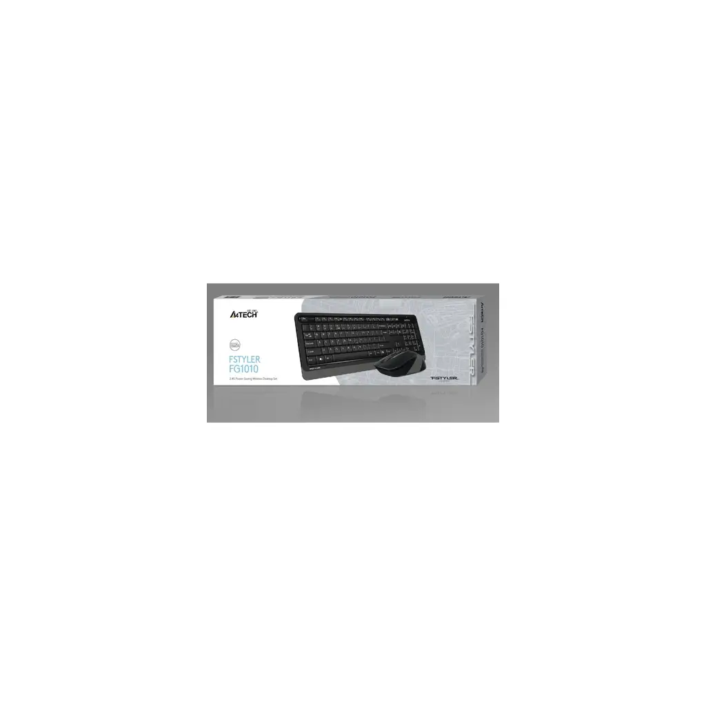 A4 TECH FG1010 2.4G GRI SIYAH KABLOSUZ MULTIMEDYA Q KLAVYE MOUSE SET