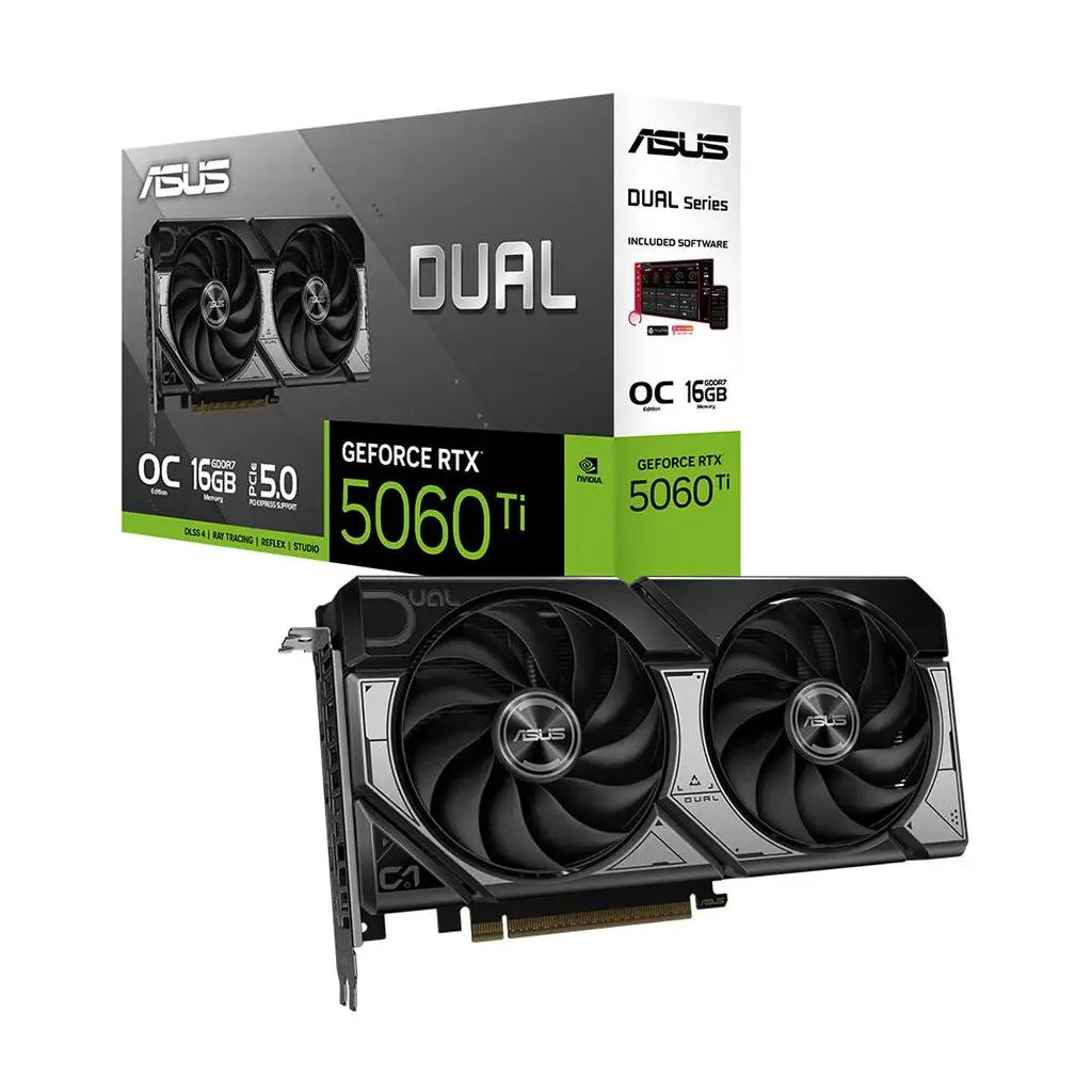 ASUS RTX 5060 TI Dual OC Edition DUAL-RTX5060TI-O16G 128 Bit GDDR7 16 GB Ekran Kartı