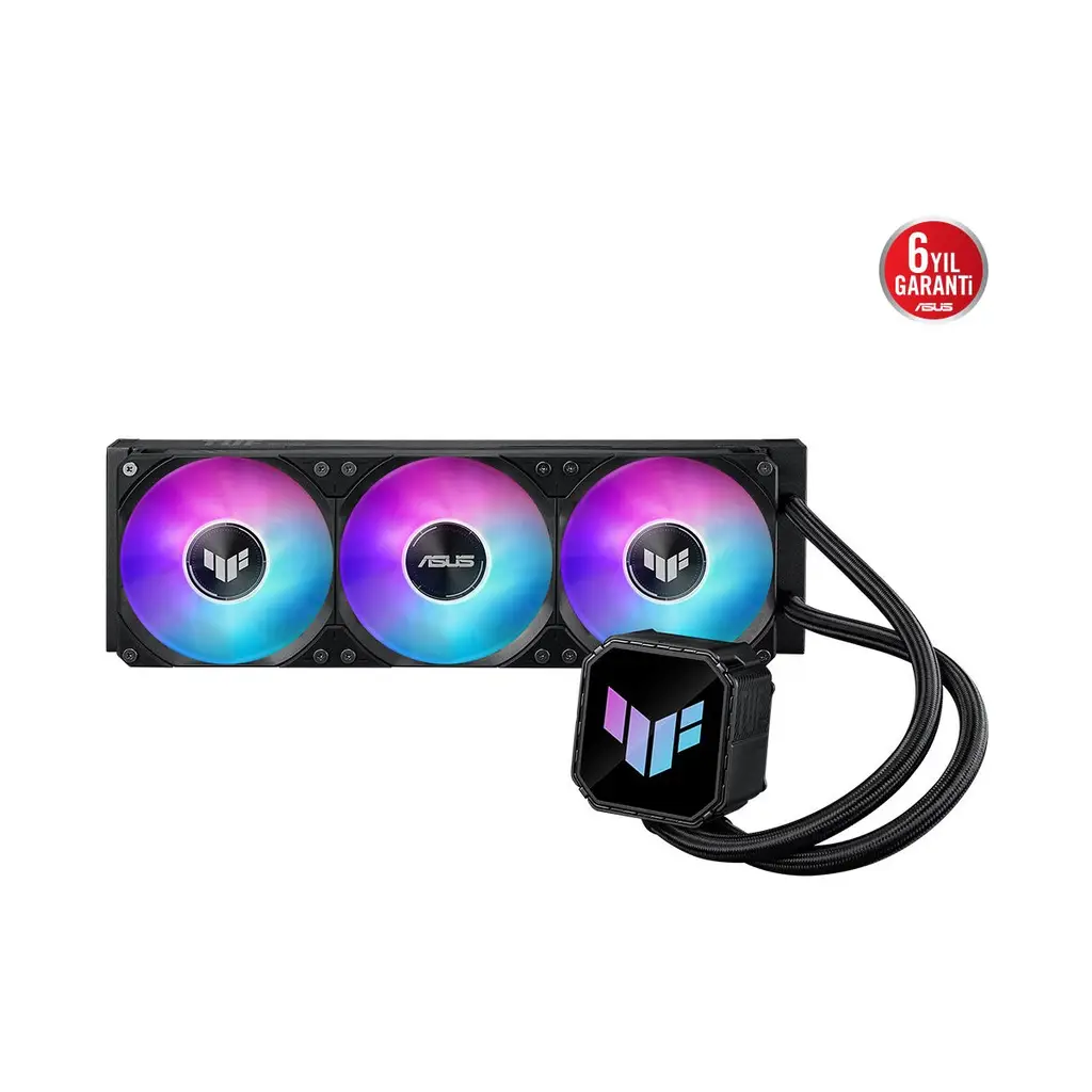 ASUS TUF GAMING LC III 360 ARGB YÜKSEK HAVA AKIŞI ENTEGRE 3 FAN VERİMLİ POMPA OPTİMUM ISI YÖNETİMİ