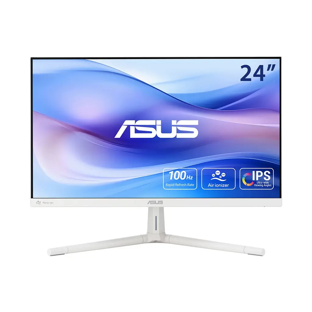 ASUS VU249HFI-W 23.8 IPS NANO IYON 1920x1080 1ms 100Hz 250cd HDMI VESA 3YIL EYECARE PLUS DÜŞÜK MAVİ IŞIK FLICKER- FREE ÇERÇEVESİZ MONİTÖR