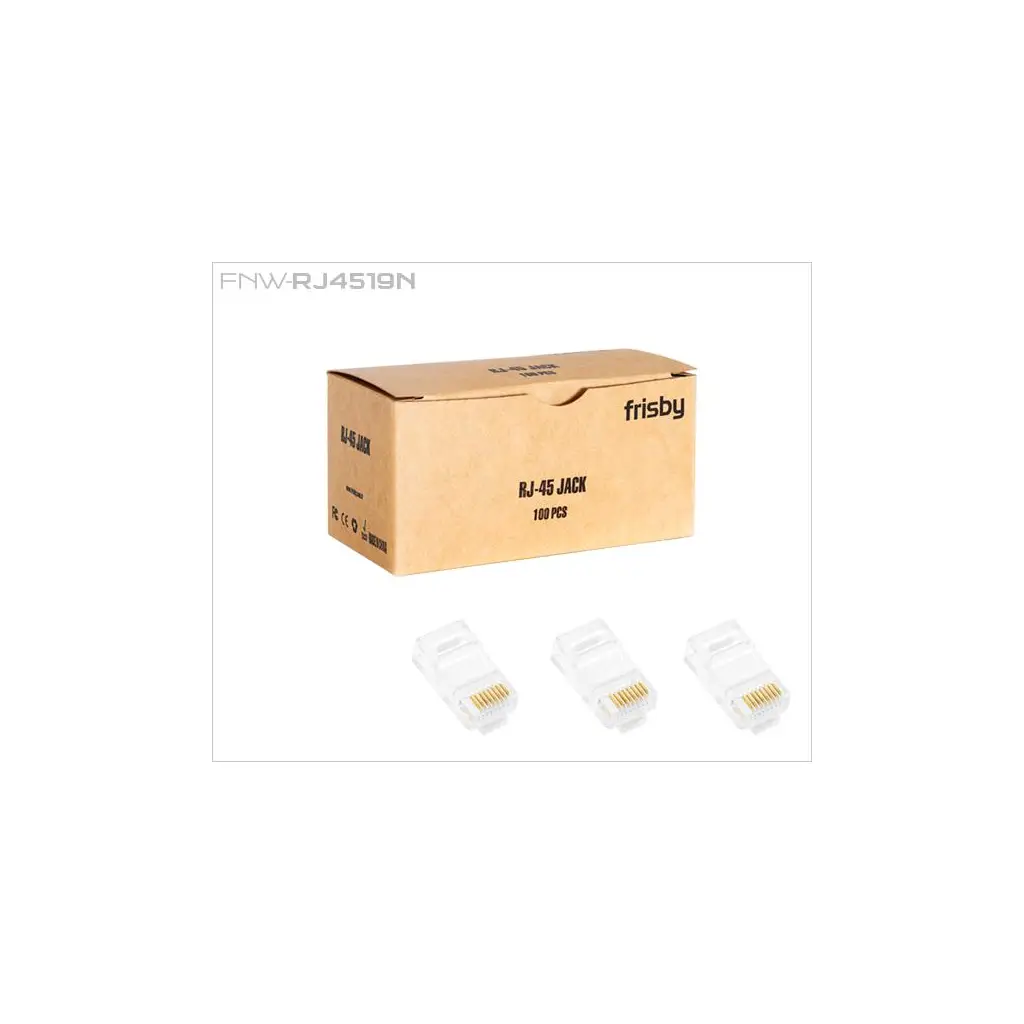 FRISBY FNW-RJ4519N RJ-45 CAT5 UTP Konnektör 100'lü Kutu