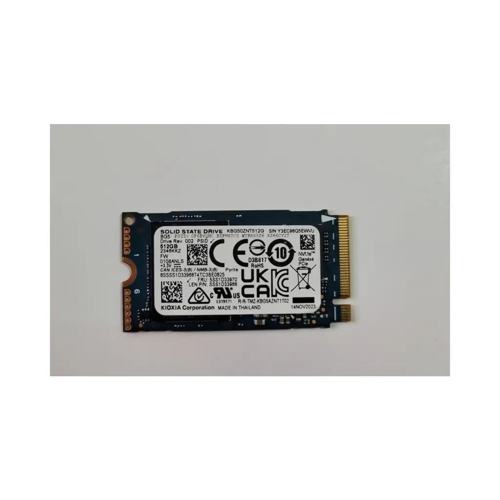 KIOXIA 512GB 2280 KBG50ZNV512G 4500-3700MB/s M2 NVME GEN4 Disk Kutusuz