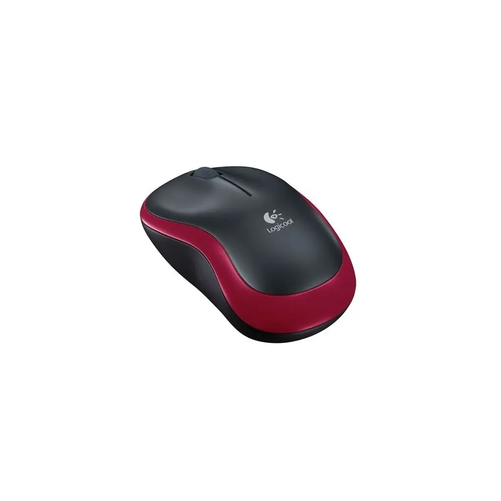 LOGITECH M185 Nano Kablosuz, USB, Mouse Siyah/Kırmızı 910-002237