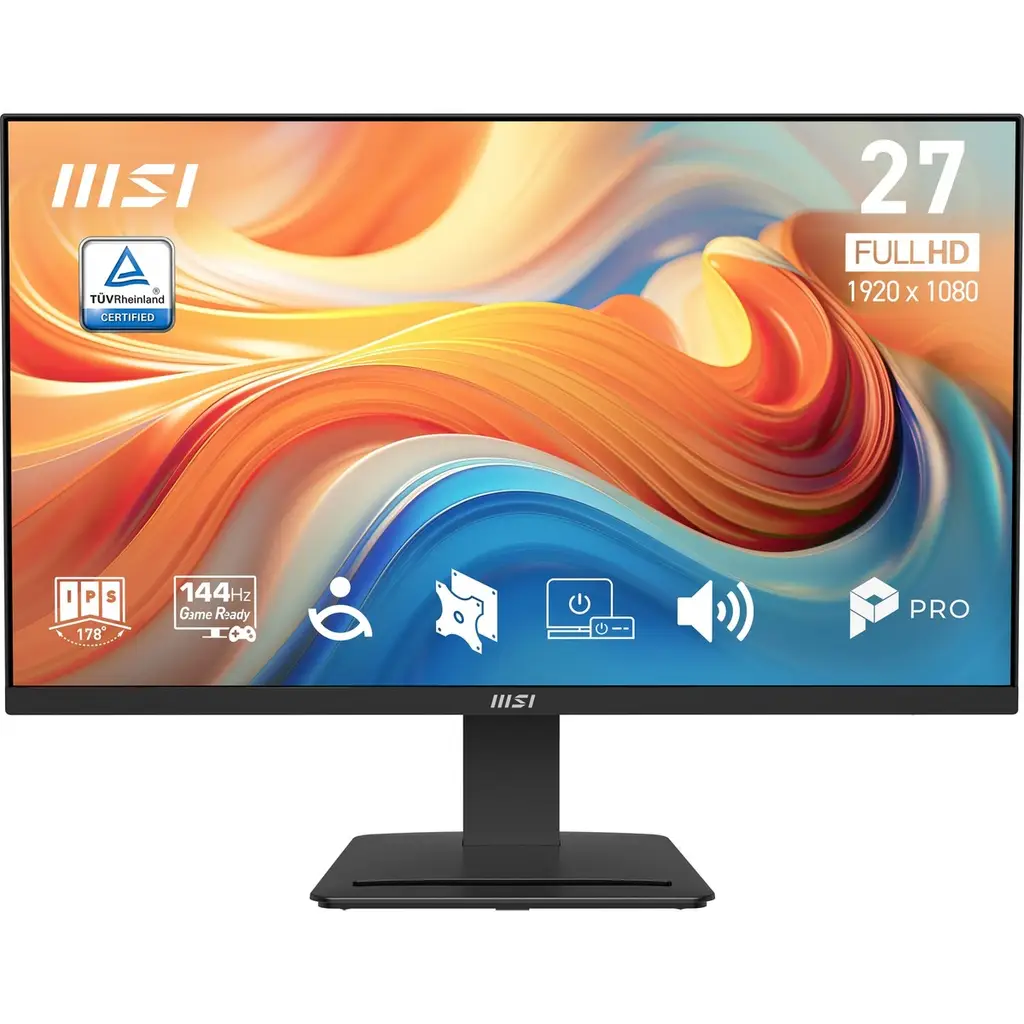 MSI 27 PRO MP273 E14A 1920x1080 (FHD) 16:9 FLAT IPS 144Hz 1MS (MPRT) FREESYNC SIYAH MONITOR