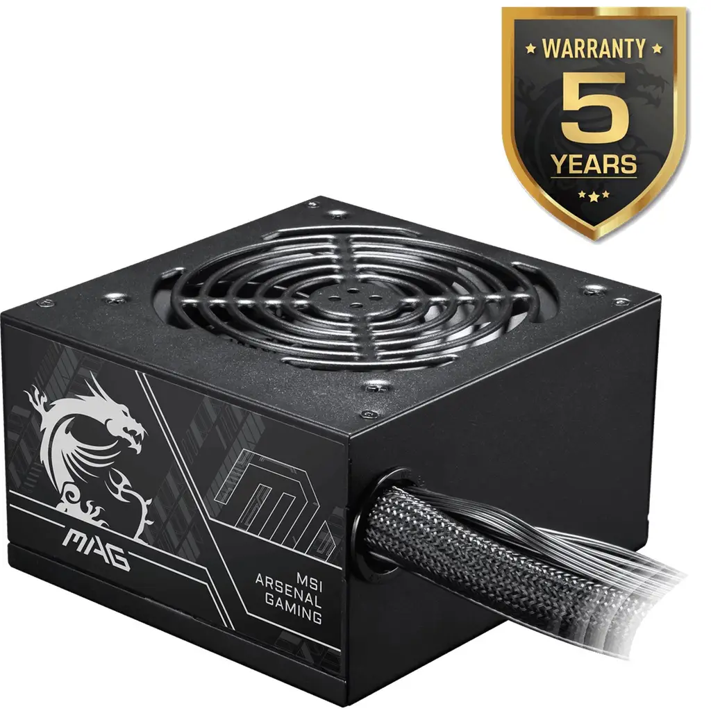 MSI MAG A750BN PCIE5 II 750W 80+ BRONZE ATX 3.1 PCIE 5.1 POWER SUPPLY