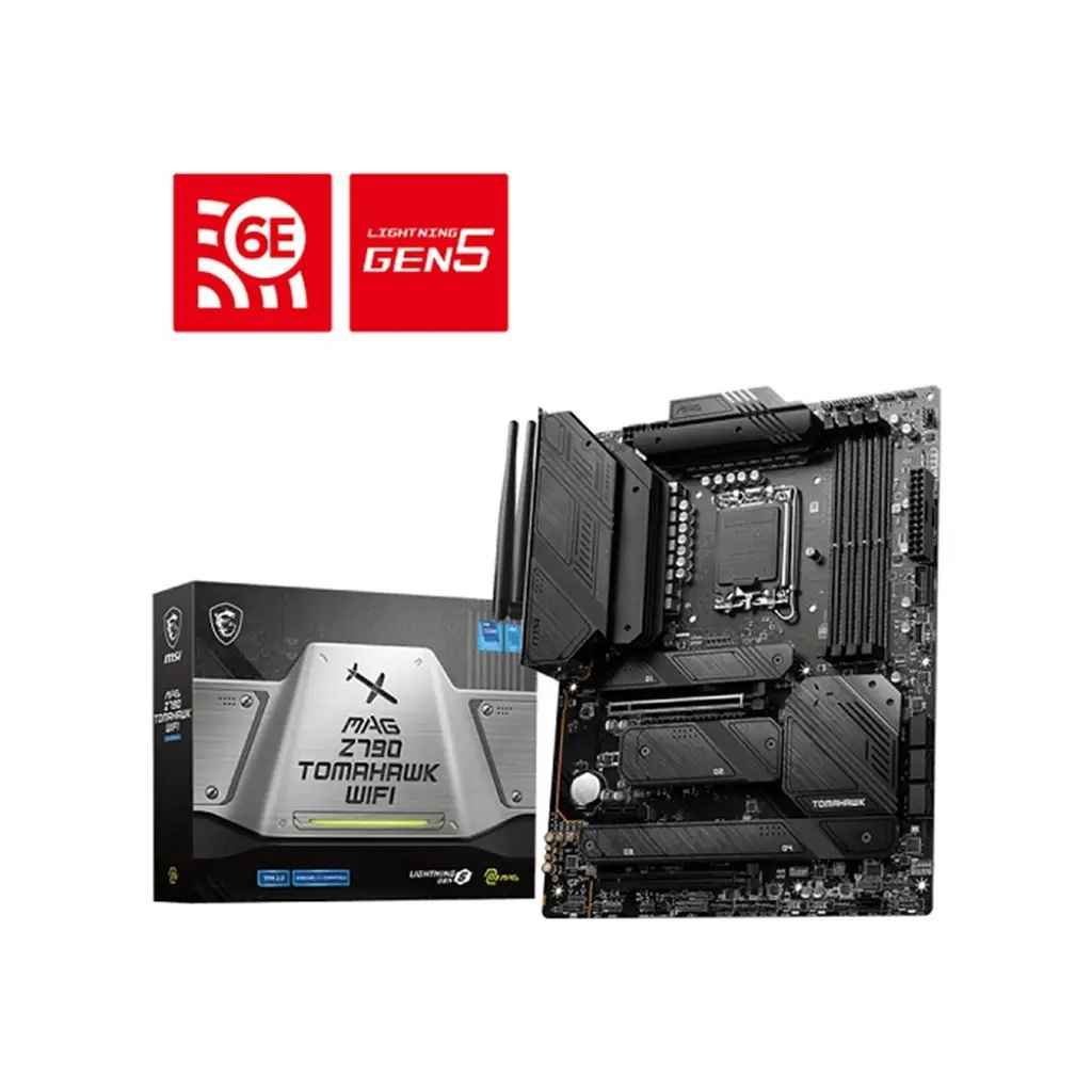 MSI MAG Z790 TOMAHAWK WIFI SOKET 1700 DDR5 7200MHZ(OC) PCI-E GEN5 M.2 USB3.2 DP HDMI 1X2.5G LAN WI-FI 6E ATX