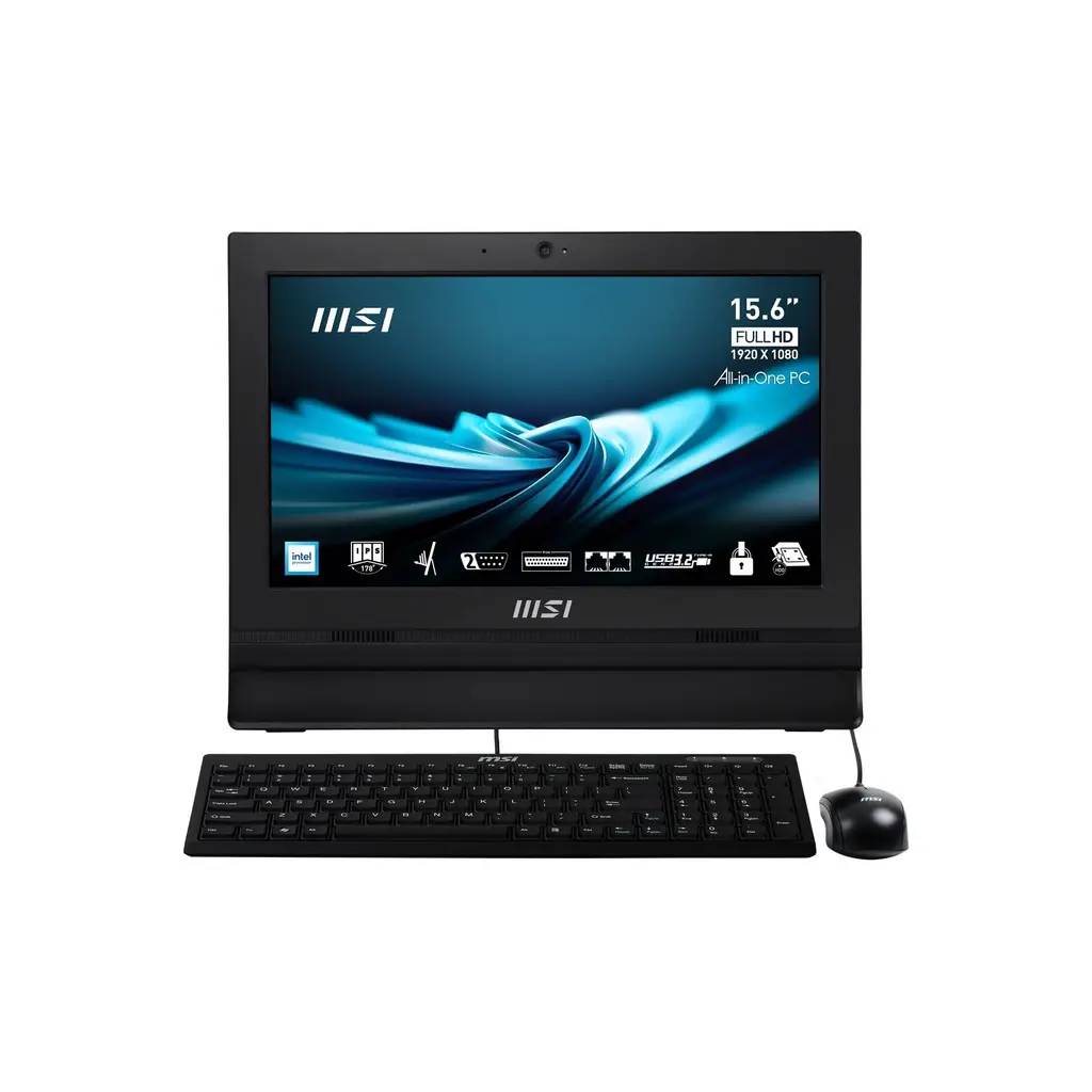 MSI PRO AP162T ADL-017XEU 15.6 FHD 16:9 (1920X1080) N100 4GB DDR4 256GB SSD DOS AIO PC