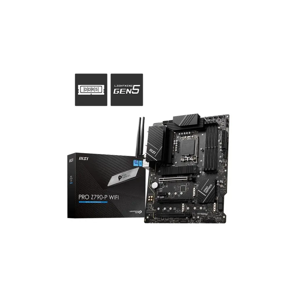 MSI PRO Z790-P WIFI SOKET 1700 DDR5 7000MHZ(OC) PCI-E GEN5 M.2 USB3.2 DP HDMI 1X2.5G LAN WI-FI 6E ATX