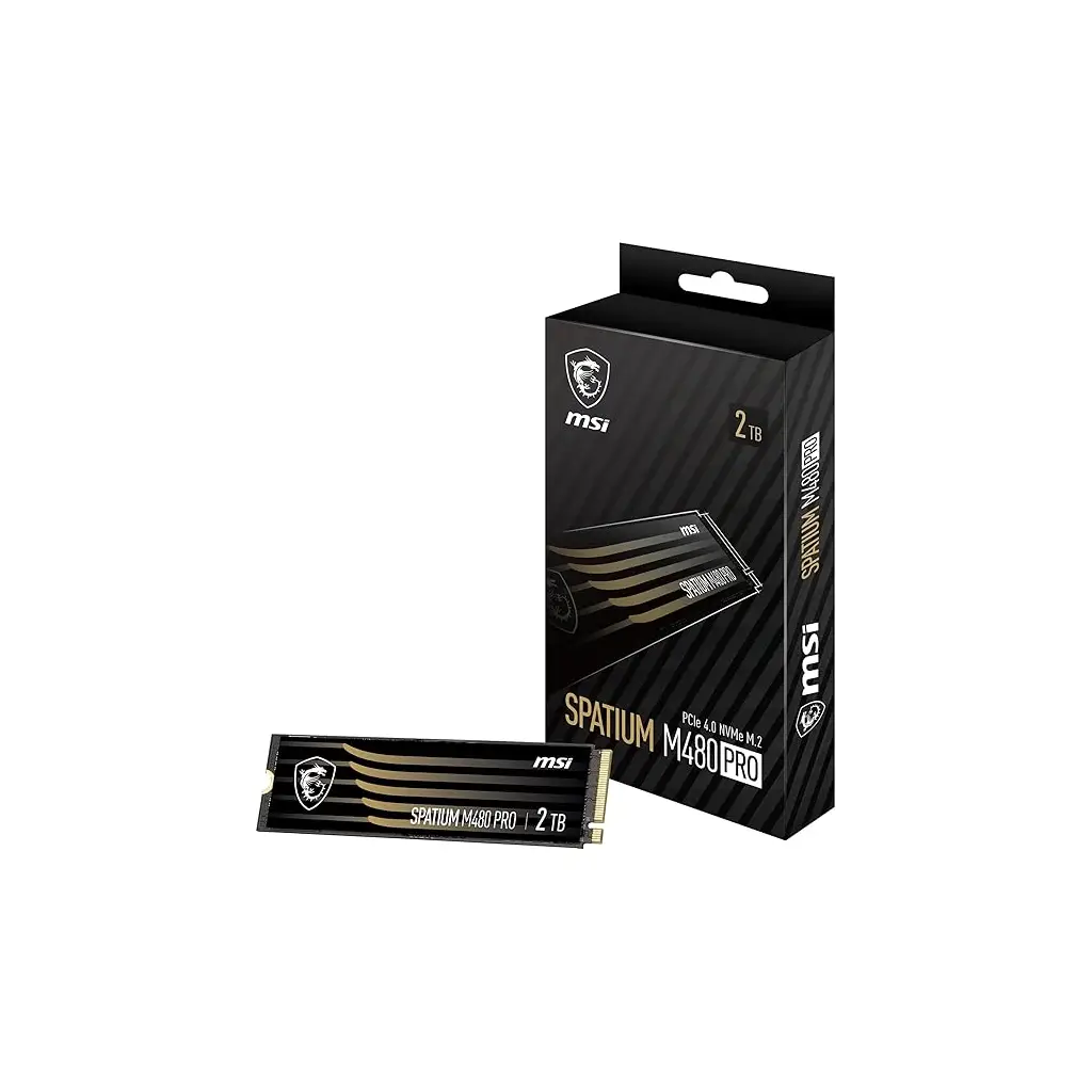 MSI SSD SPATIUM M480 PRO PCIE 4.0 NVME M.2 2TB R:7400 W:7000