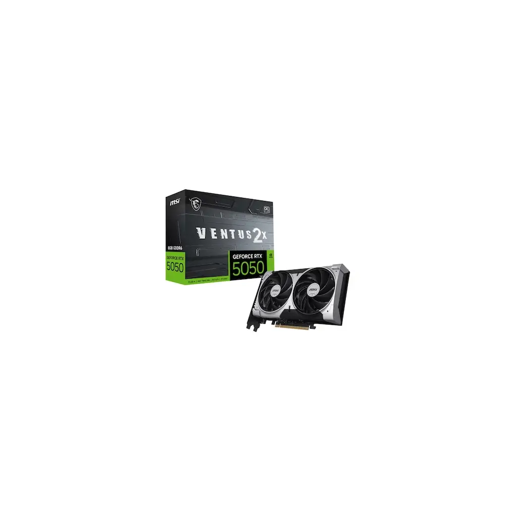 MSI VGA GEFORCE RTX 5050 8G VENTUS 2X OC RTX5050 8GB GDDR6 128B DX12 PCIE 5.0 X16 (3XDP 1XHDMI)