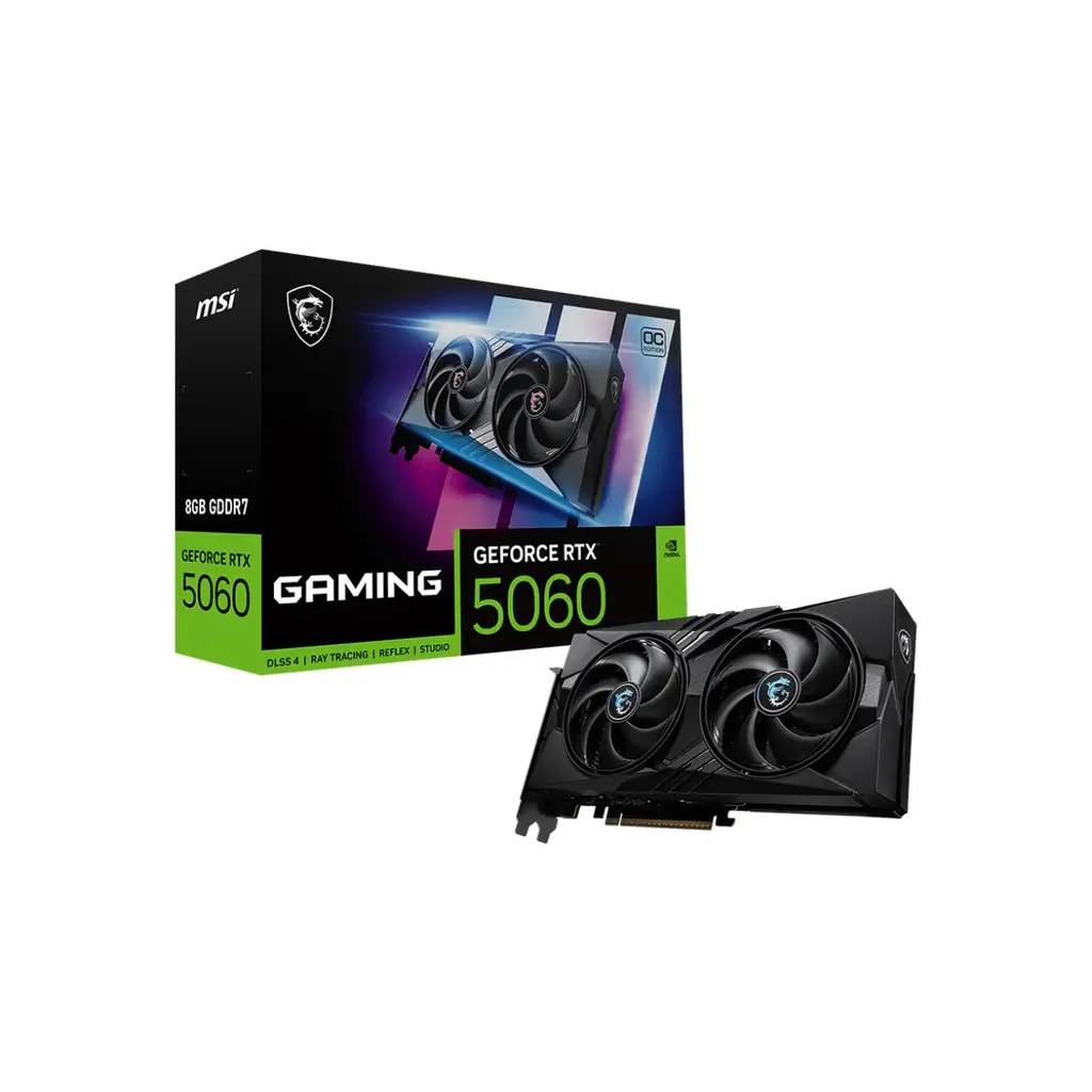MSI VGA GEFORCE RTX 5060 8G GAMING OC RTX5060 8GB GDDR7 128B DX12 PCIE 5.0 X16 (3XDP 1XHDMI)