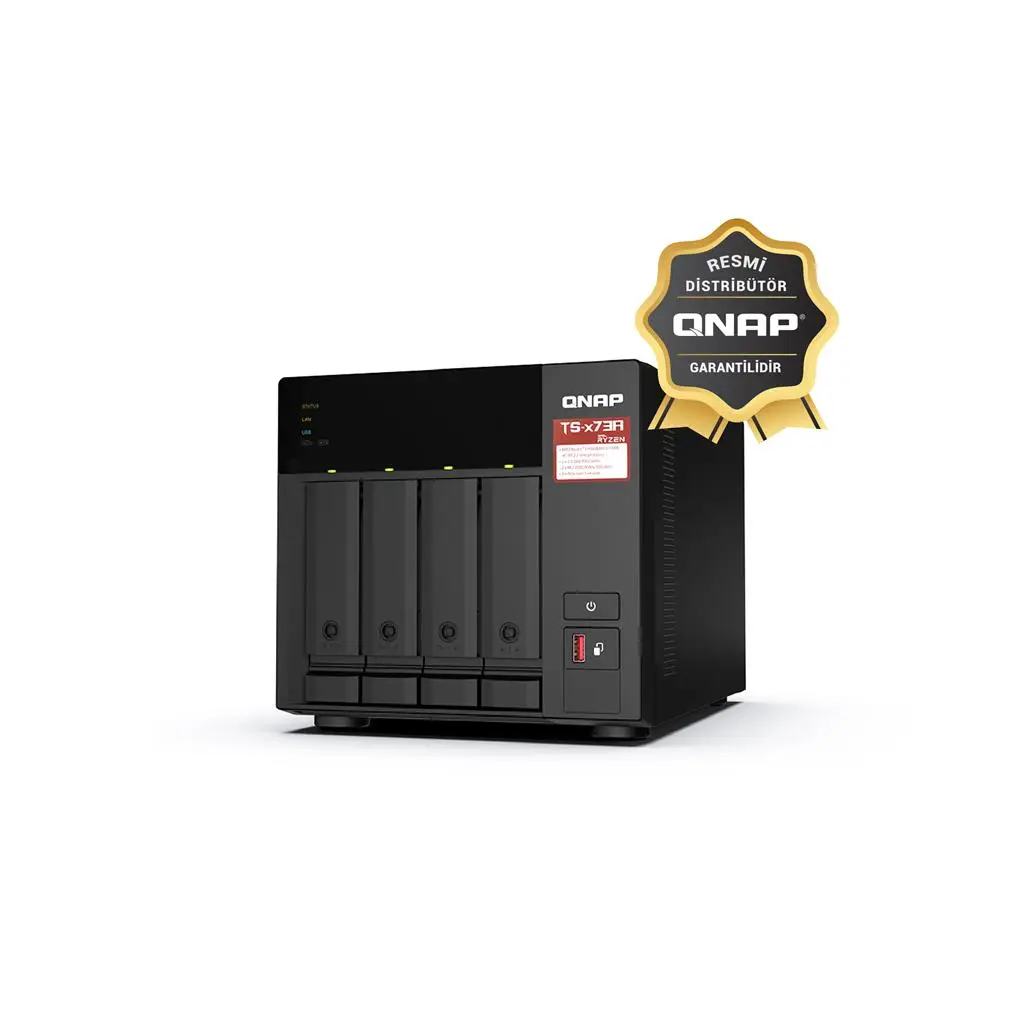 QNAP TS-473A 8 GB 6 Yuvalı 250 TB Destekli NAS Depolama Ünitesi