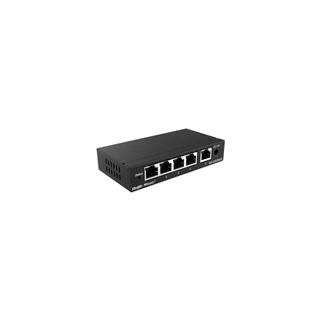 RUIJIE REYEE RG-205GC 5 PORT 10/100/1000 RUIJIE CLOUD YONETILEBİLİR DESKTOP SWITCH METAL KASA