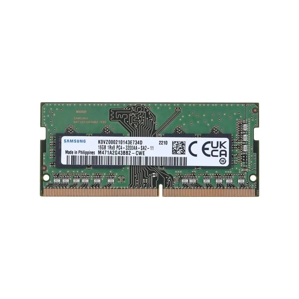 Samsung SAMSO3200/16, 16GB, DDR4, 3200MHz, 1.2V Notebook Ram (M471A2G43DB1-CWE)