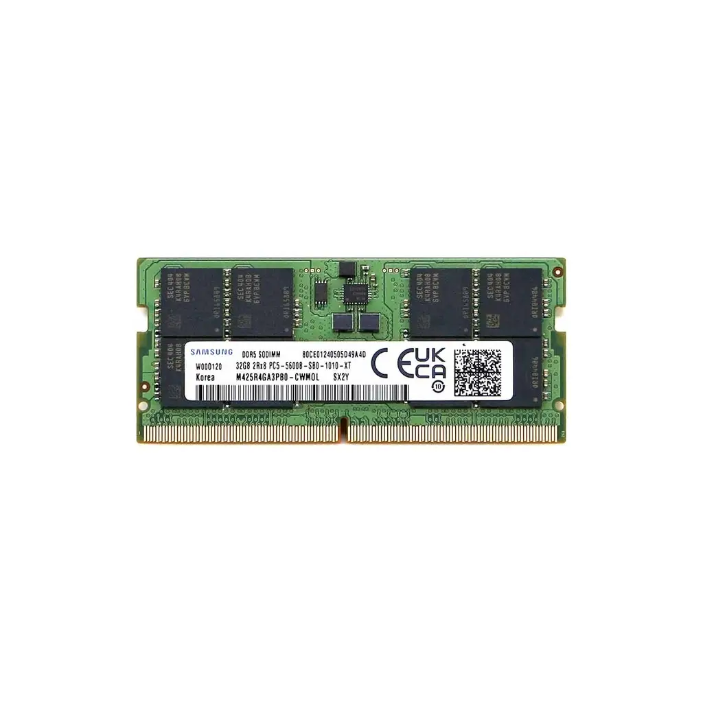 Samsung SAMSO5600/32, 32GB, DDR5, 5600MHz, CL46, 1.1V Notebook Ram (M425R4GA3BB0-CWW0L)
