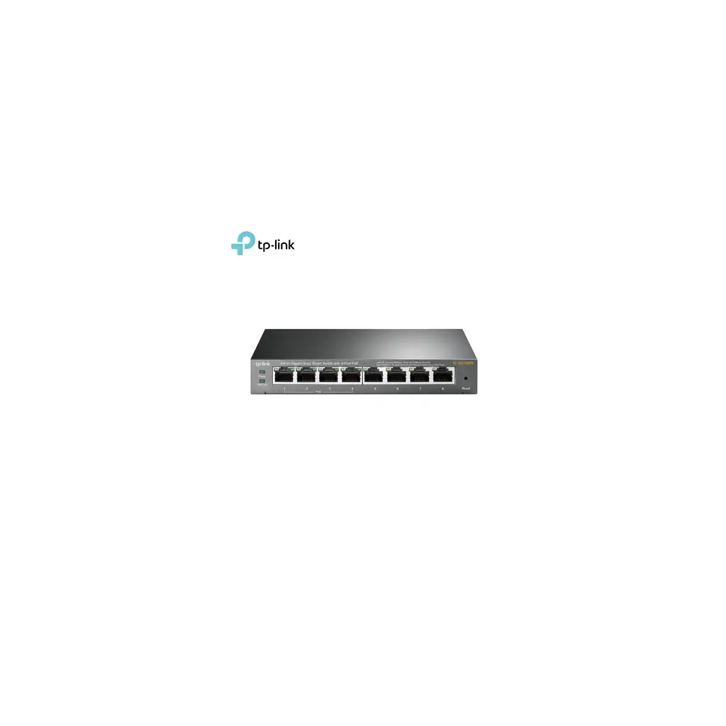 TP-LINK TL-SG108PE, 4-Port PoE portlu 8-Port Gigabit Easy Smart Switch / Omada Runrate